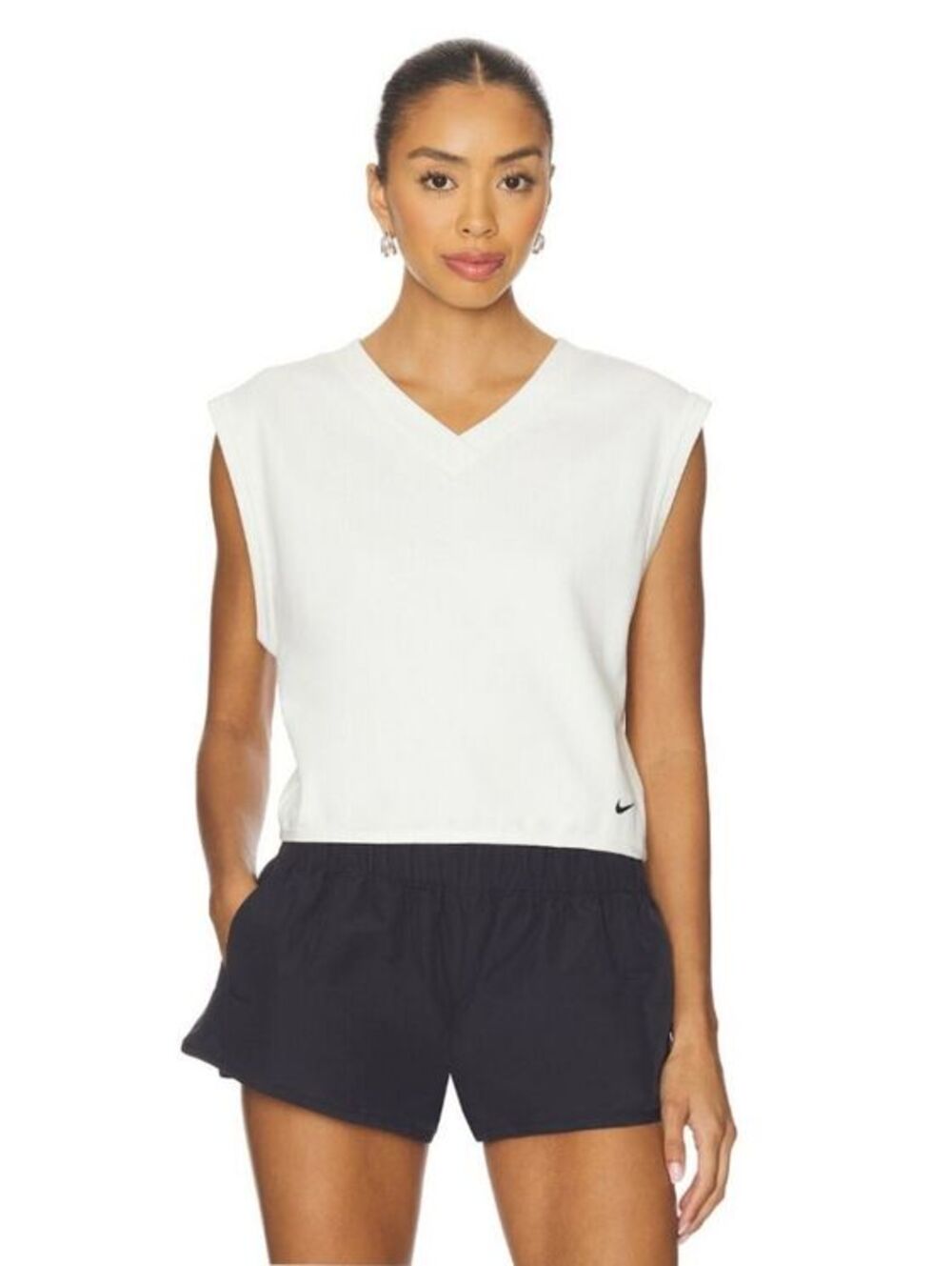 Size L - New Nike Women's V-Neck Golf Vest-Shirt ,Sail,